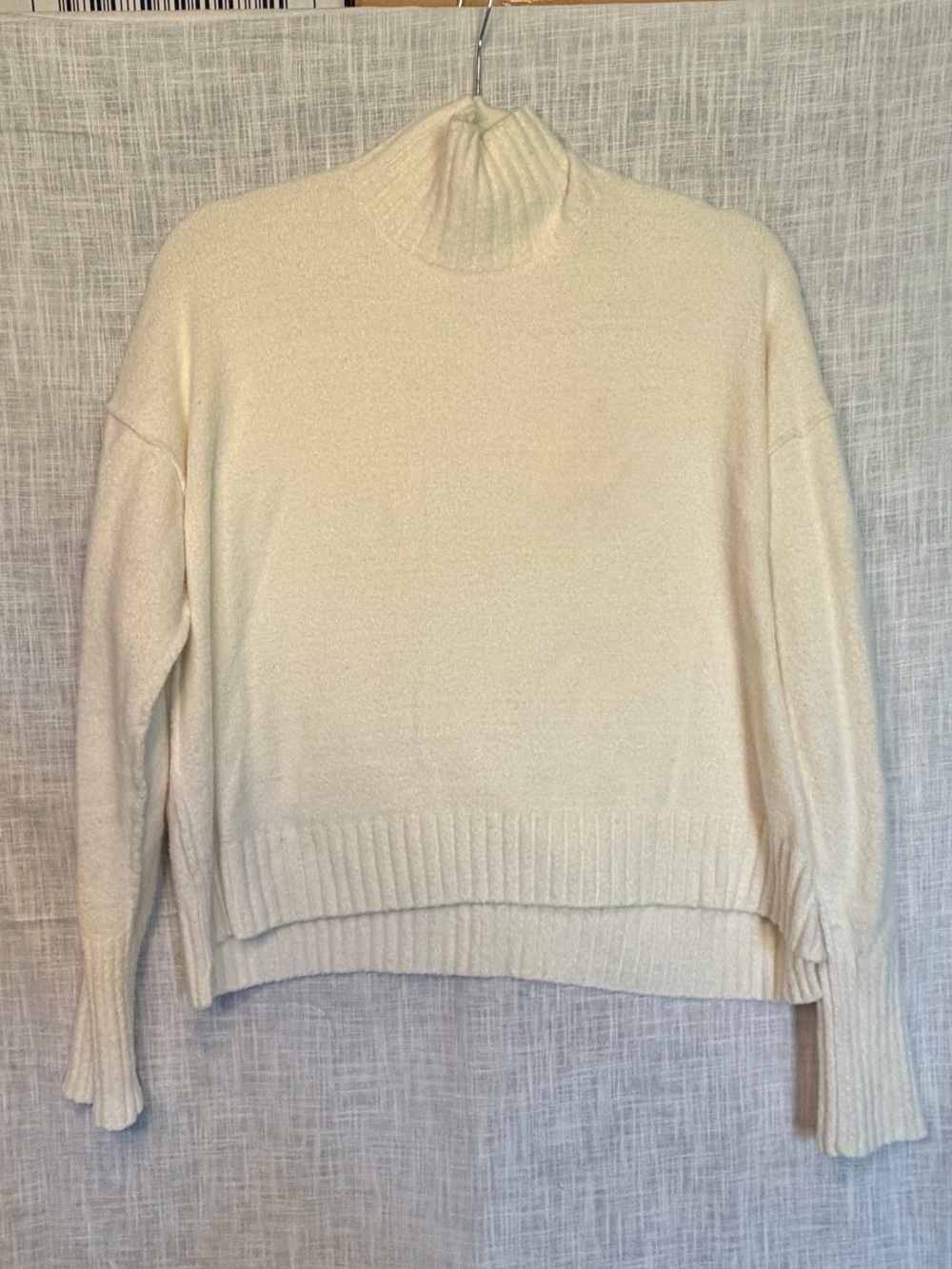 Free People Vancouver Mockneck Sweater Ivory White Cozy Coastal Grandmother Fall